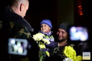 Odesa meets its border guards arrive from ATO zone