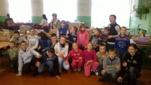 Who is answering for the disabled children left in the conflict zone in eastern Ukraine?