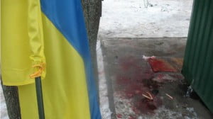 Explosion at the peaceful rally in Kharkiv