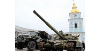 Military vehicles, weapons, ammunition that Russia uses in Donbas are on show in Kyiv