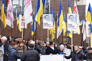 Odessa residents commemorate Nemtsov and require Savchenko release
