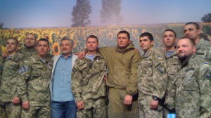 Ukrainian Cyborgs speak at the opening of photo exhibition on Donetsk airport