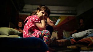 The war in Ukraine: life in a bomb shelter