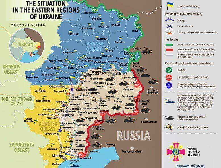 Ukraine war updates: daily briefings as of March 8, 2016