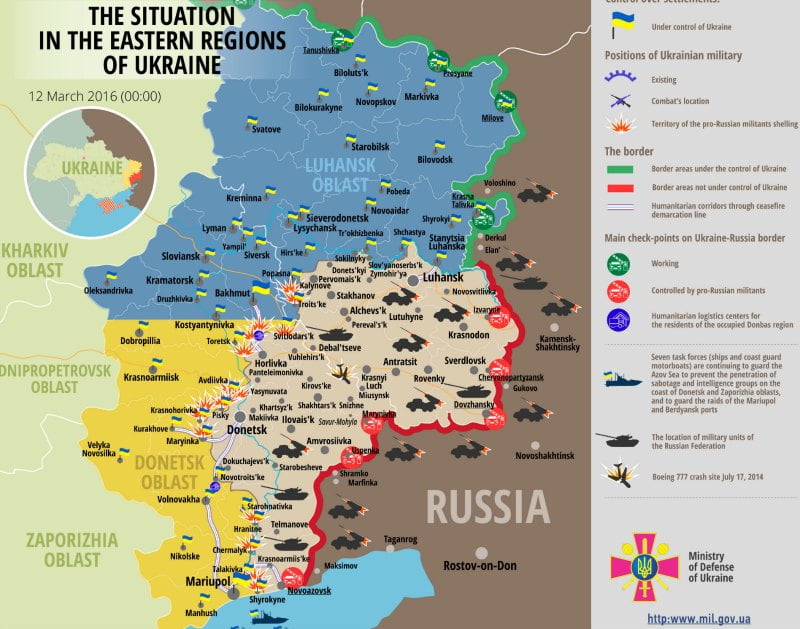 Ukraine war updates: daily briefings as of March 12, 2016