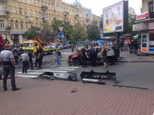 Ukrainian freedom of speech: journalist killed in a blast in the central Kyiv