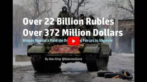 372 million American dollars wages paid by Russia to its forces in Ukraine