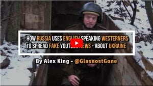 Russia uses English speaking people to spread its fake news about Ukraine
