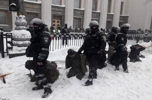 Protesters camp near Verkhovna Rada destroyed by security forces