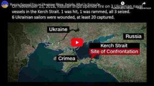Russian forces fire on a group of Ukrainian ships in the Black Sea