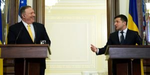 US Secretary of State Mike Pompeo meets with President Zelensky and the Orthodox Church of Ukraine’s Head