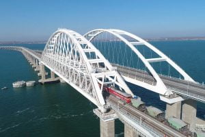 Russia opened freight train traffic through the railway bridge to Crimea