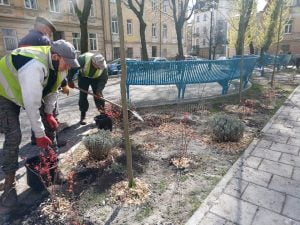 Urban renovation in downtown Lviv