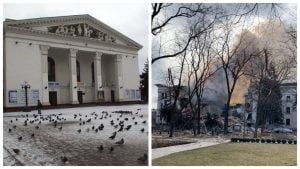 Russian occupiers deliberately destroyed the Drama Theater in Mariupol, where hundreds of people were hiding