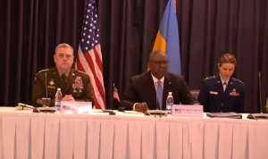 A historic meeting of more than 40 countries on military aid for Ukraine has started at the Ramstein air base