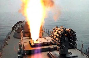Total volley of cruise missiles of the Russian Black Sea Fleet