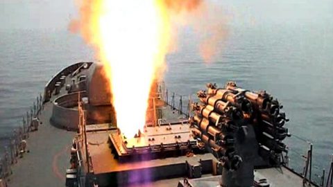 Total volley of cruise missiles of the Russian Black Sea Fleet