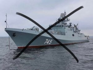 NATO reconnaissance aircraft trying to verify destruction of Admiral Makarov frigate
