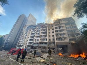 Ukraine under Russian missile strikes again