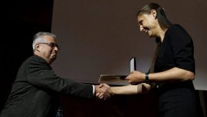 Ukrainian Maryna Viazovska became the second woman in history to win the Fields Medal