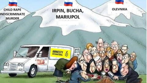 Amnesty International has deliberately played along with the Russian Federation