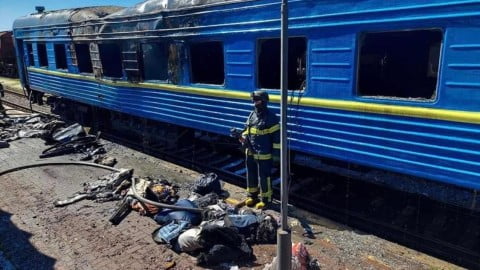 The train that came under russian shelling in Kherson arrived in Lviv on schedule