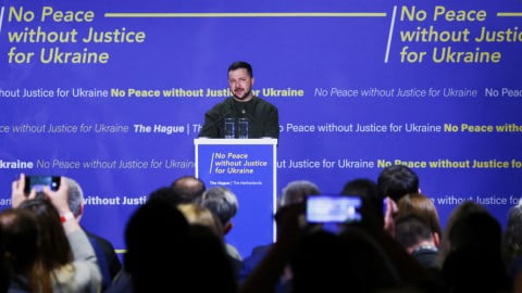 President Zelenskyi in The Hague