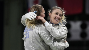 Ukrainian team wins gold in women’s sabre at the 2024 Olympics!