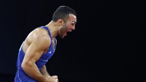 Parviz Nasibov is the silver medalist in Greco-Roman wrestling at the 2024 Olympics