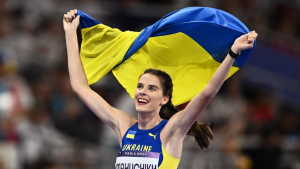 Yaroslava Mahuchikh is the Olympic champion in the high jump at the 2024 Olympics, and Iryna Herashchenko has won the bronze!
