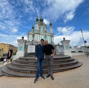 Actor Michael Douglas arrives in Kyiv to support child safety during the russian war