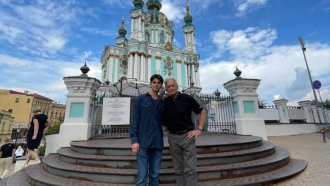 Actor Michael Douglas arrives in Kyiv to support child safety during the russian war
