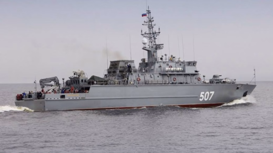 The Russian minesweeper "Aleksandr Obukhov" has been disabled