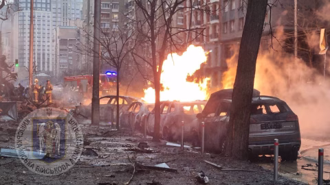 Kyiv. Aftermath of the attack