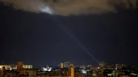 Kyiv under massive russian ballistic and drone attack