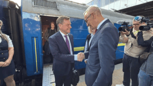 German Foreign Minister Johann Wadephul arrives in Kyiv