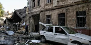Russian drones damaged a maternity hospital, medical clinic, and cars in Odesa