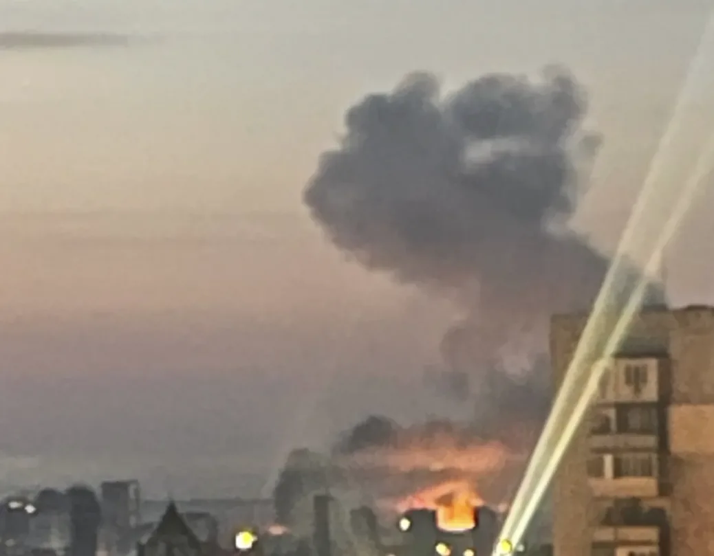 Kyiv is burning under massive combined russian missile and drone attack