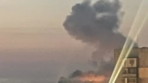 Kyiv is burning under massive combined russian missile and drone attack