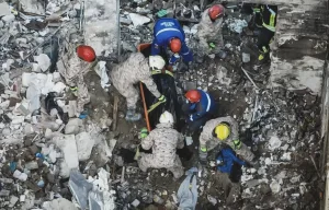 Death Toll from Russian Attack in Kyiv Rises to 26: 21 Bodies Found Under Rubble of Nine-Story Building