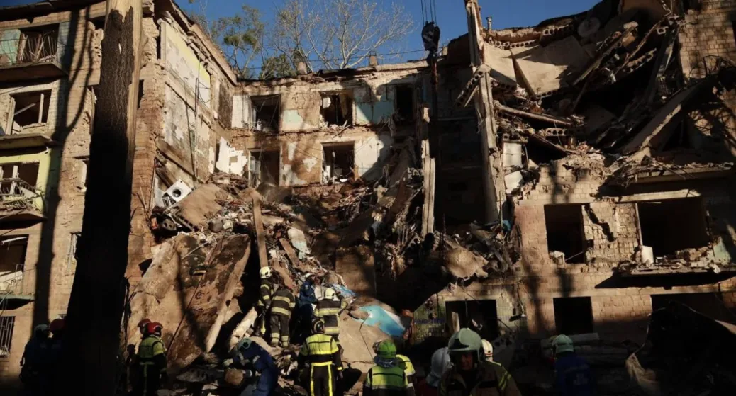 Kyiv came under another russian massive attack