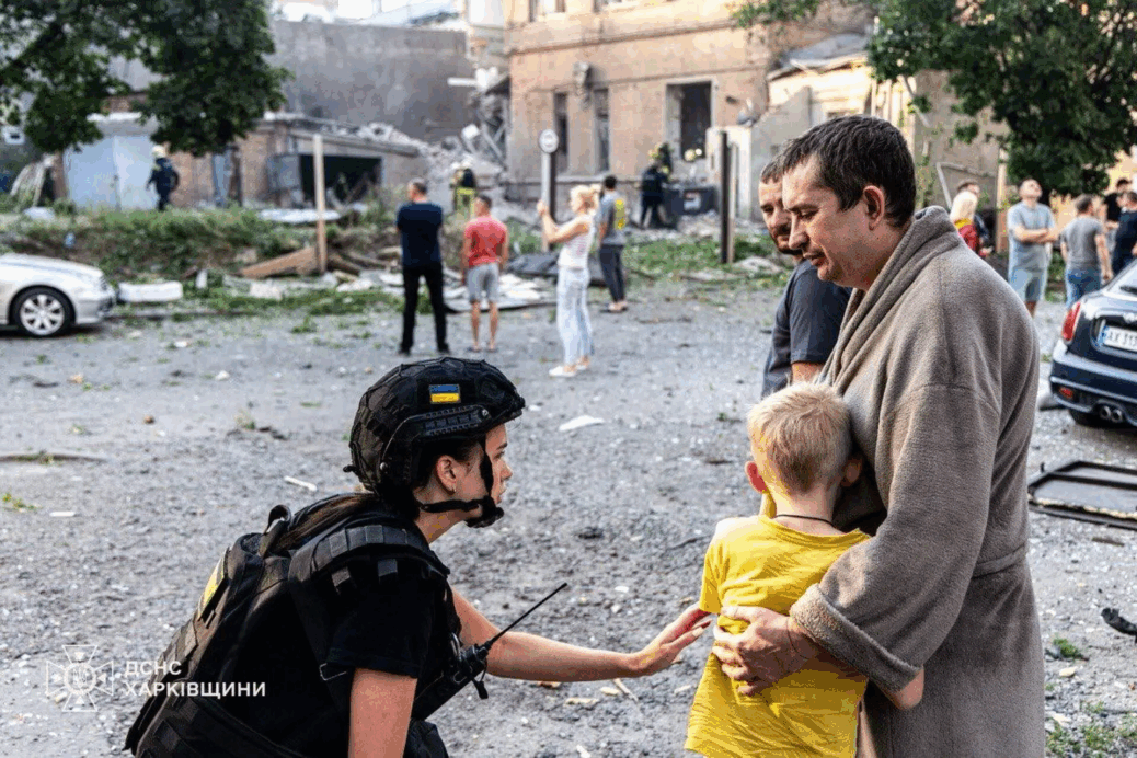 Russian Drone Strike Hits Maternity Hospital in Kharkiv, Leaving Casualties in Its Wake