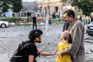 In Kharkiv, a maternity hospital came under a Russian drone strike, with casualties reported