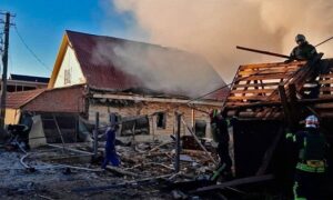 kyiv region: Russian Forces Attack School, Private Houses, and Vehicles in Unprecedented Strike