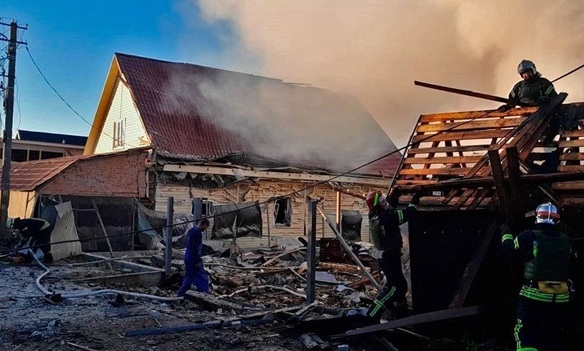 Devastation in Kyiv Region: Russian Forces Attack School, Private Houses, and Vehicles in Unprecedented Strike