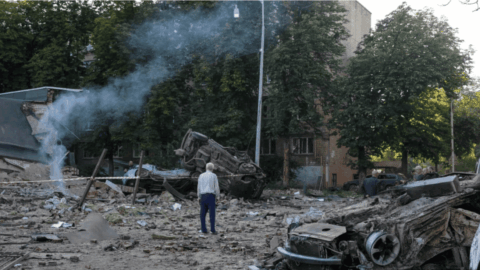 Polish Embassy in Kyiv after russian massive attack